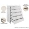 Manhattan Comfort Granville White 5-Drawer Chest and 6-Drawer Double Dresser, Set of 2 GRAN061 - alternate 2